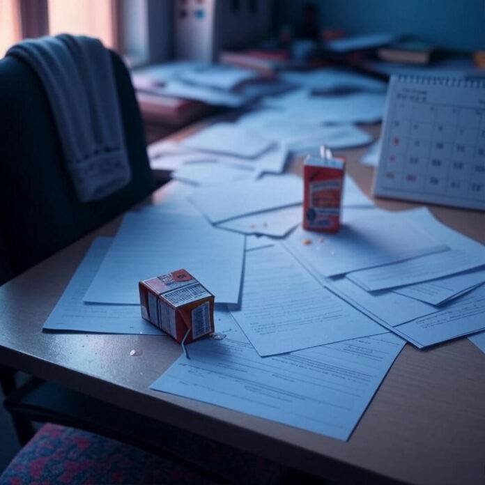 My desk’s a disaster, but I’m fighting through single-parent family law.