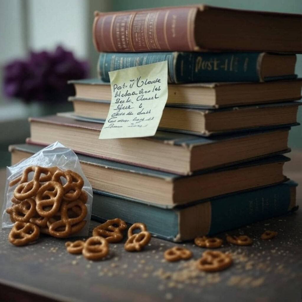 My late-night contract grind, fueled by pretzels and panic.
