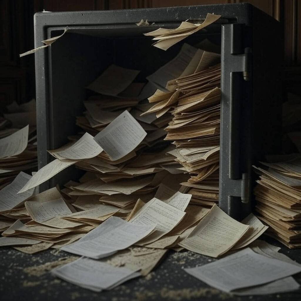 Forgot my estate plan in this safe—oops.