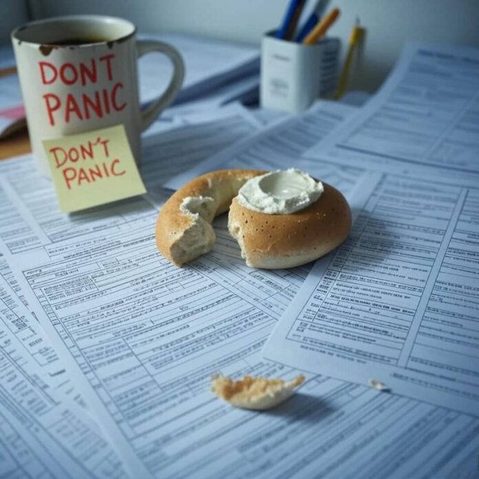 My desk was a war zone before my visa interview.