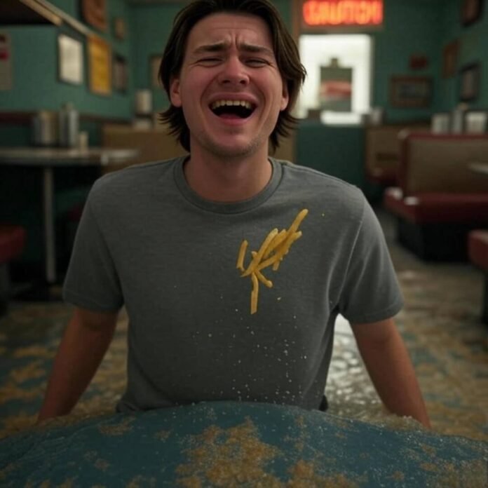 Me, eating it in a diner, dreaming of slip-and-fall lawsuits.