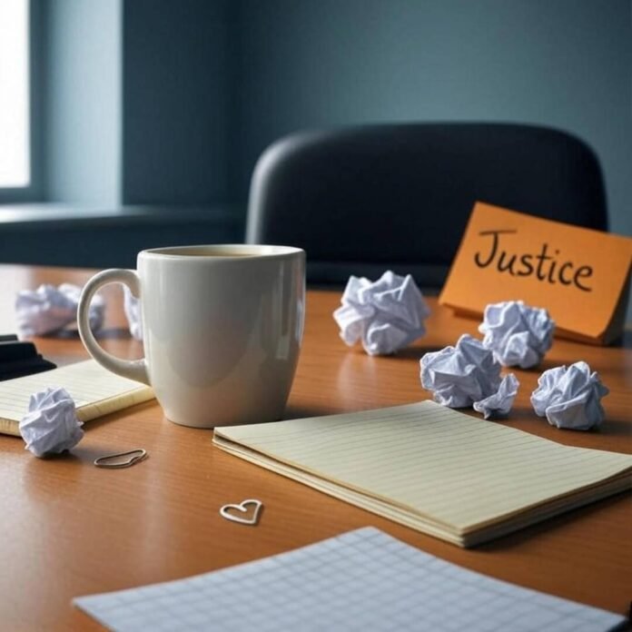 My desk after freaking out over my personal injury claim.